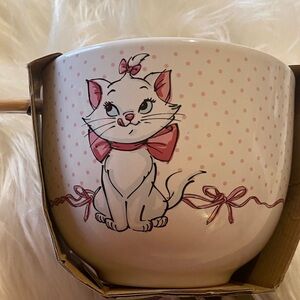 Cat-Themed Pink and White Mug